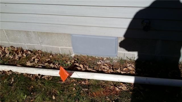 Crawl Space Vent Cover Installed to Permanently Seal Vent