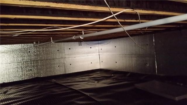 SilverGlo Installed in Wet Crawl Space