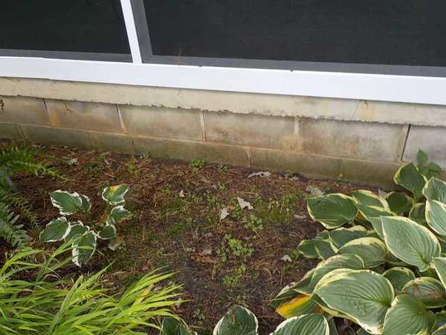 Outside View of Basement Wall Cracks