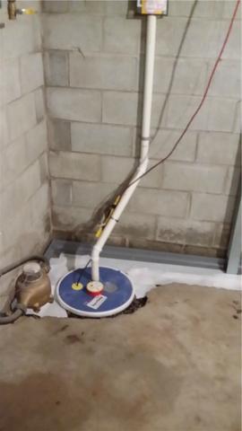 Super Sump Removes Water from Basement