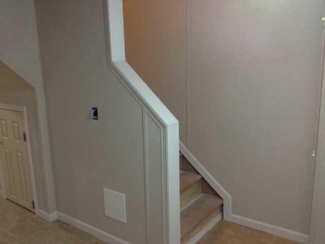 Here you can see the access door that was installed underneath the stairs in this Albany, New York home.