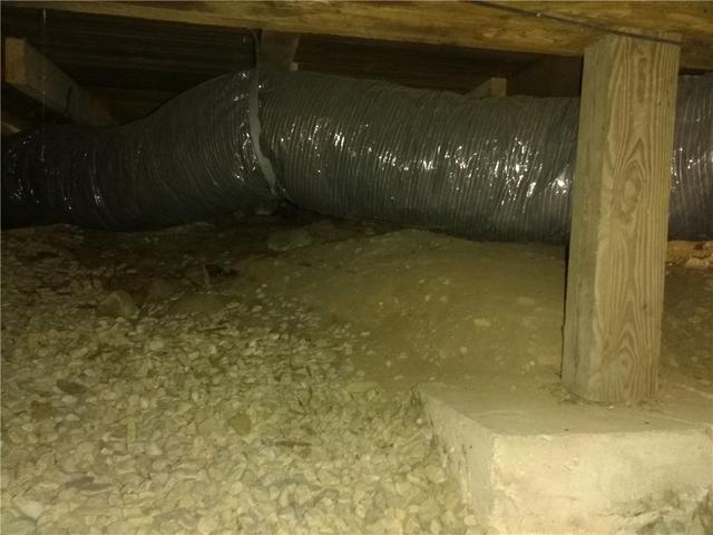 Crawl Space In Need of Insulation