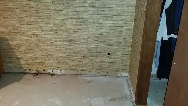 Flood-Damaged Baseboard