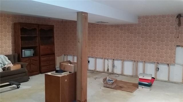 Flood-Damaged Wall Panels Removed