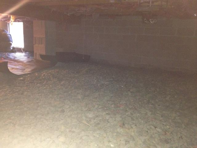 <p>Here is a photo of the crawl space before we got to work. Although this crawl space does not appear to be as wet and dirty as most other crawl space we encounter, there were hidden problems that were contributing to the homeowners' discomfort. The floor were always cold, and there was a musty odor seeping up from the crawl space.</p>