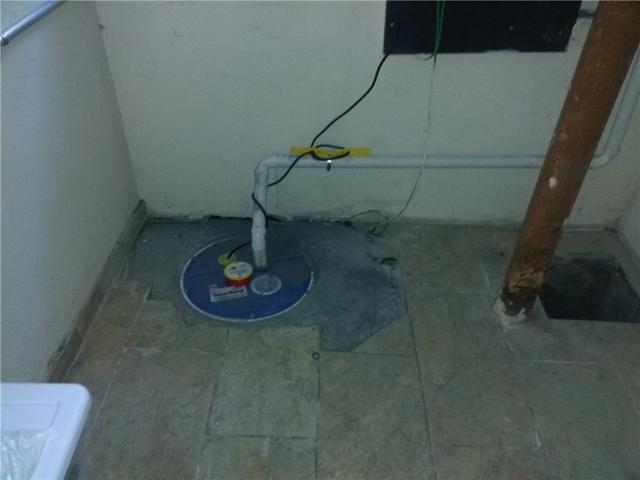 <p>The SuperSump sump pump will keep this Hudson county basement safe and dry!</p>