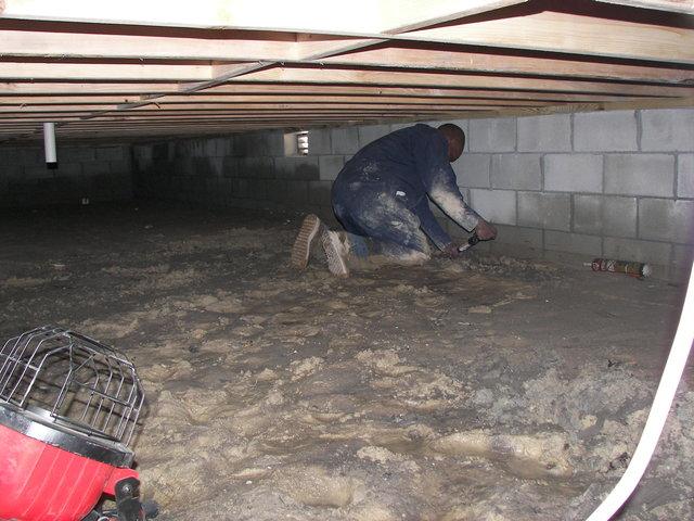 Preparing the crawl space