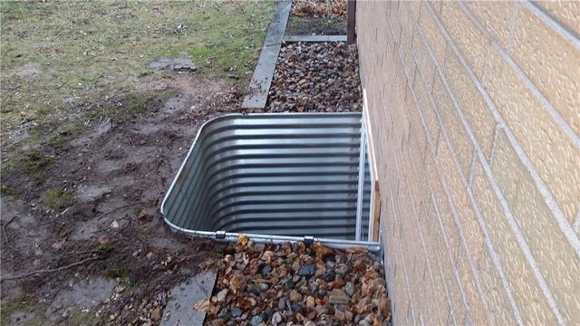 Side View of Egress Window