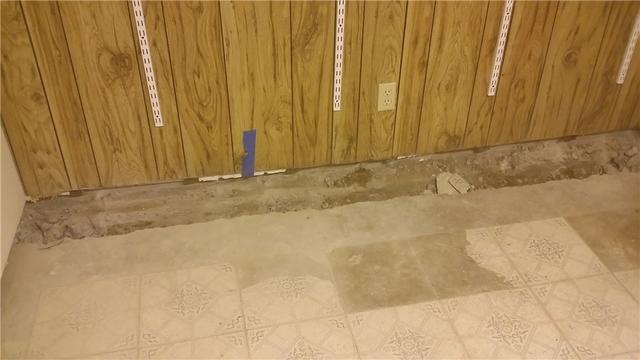 Removing Floor for WaterGuard Installation