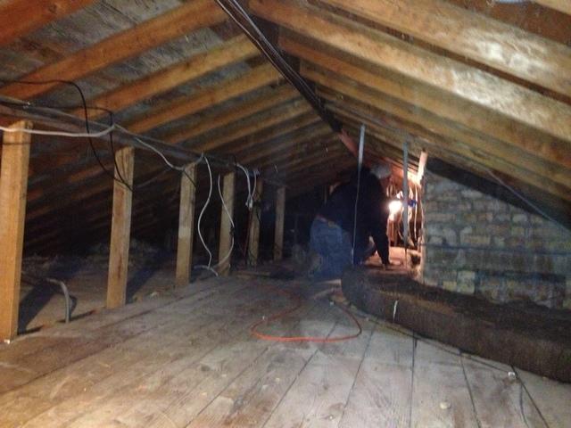 Attic Before Air Sealing