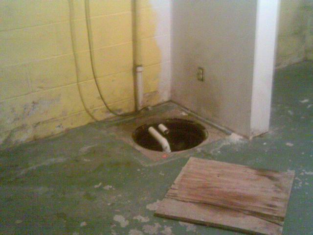 Open Sump Pit 