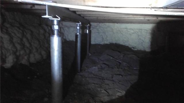 SmartJacks and Steel Beams Stabilize Failing Crawl Space