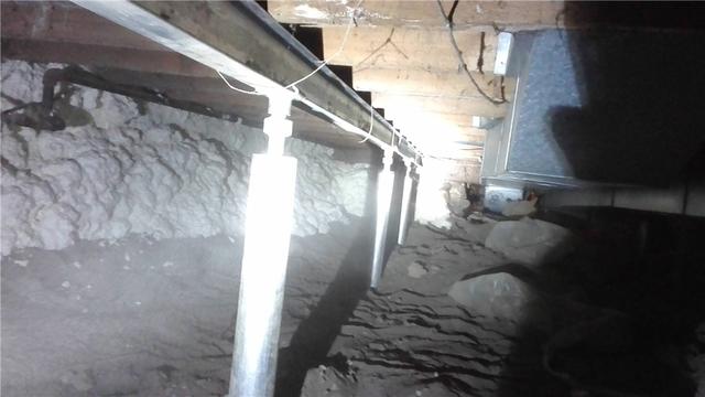 Coopersville Crawl Space Restoration in Progress