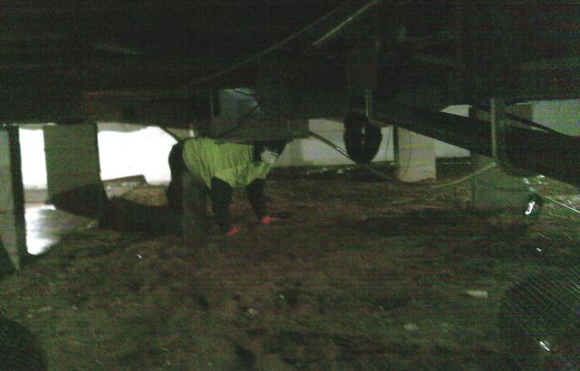 Exposed Crawl Space