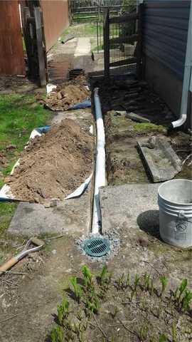 Sump Pump Discharge Line in Lawrenceville