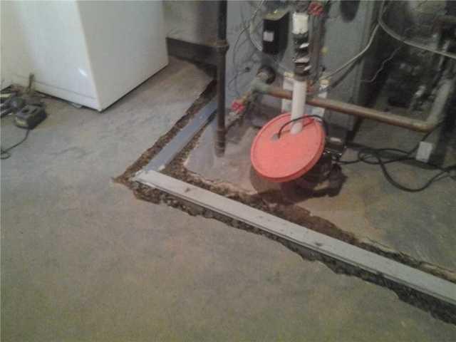 Basement Drain Installation