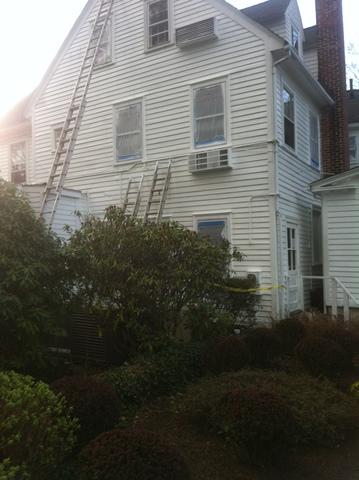 A House Exterior in New Canaan, CT