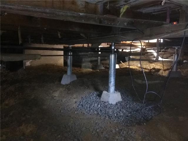 Rust-Free Crawl Space Supports
