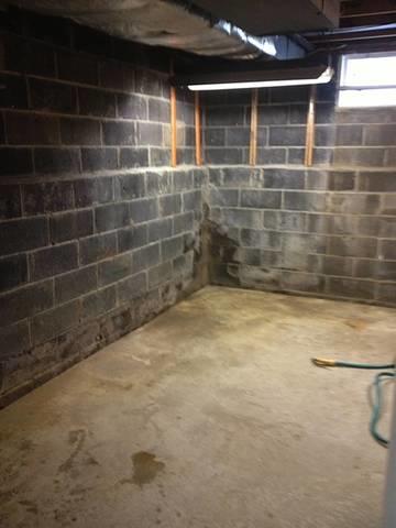 The Basement before our team begins the installation.