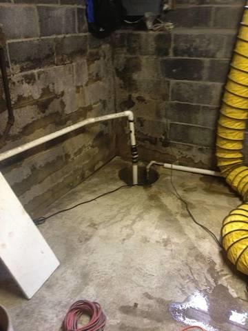 Existing Pump in Basement. 