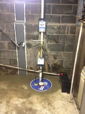 Our SuperSump Pump System replaced old pump.