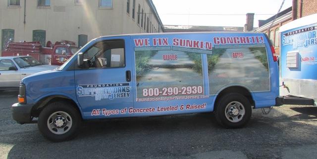 Quality 1 Basements System's PolyLEVEL Van serving many neighborhoods and cities in New Jersey 