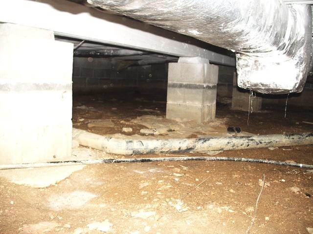 Tuckerton NJ home CrawlSpace as We  found it.