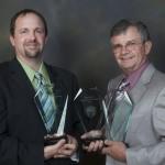 Owner Gary Lawson and Operations Manager David Lawson with Awards