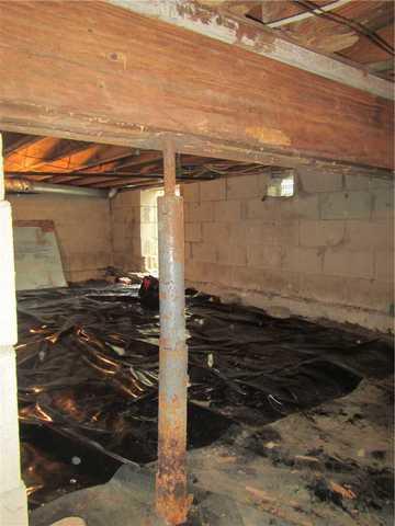 Rusty Crawl Space Supports in Ocean Township