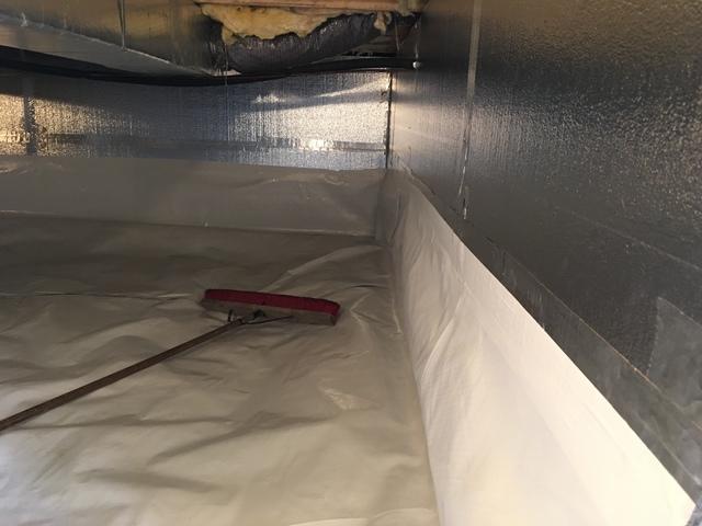 Here you can see the seamless tie in of the FlowGuard into the CleanSpace. Now the homeowners don't have to worry about musty odors awaiting them when they visit their vacation home.