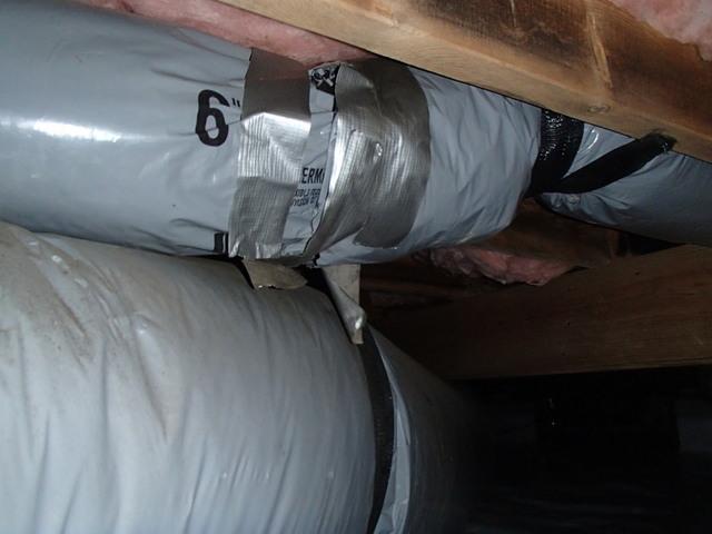 <p>Improper duct sealing can be a major cause of energy loss in your home. &nbsp;If the air is leaking out of the ducts, it is not getting into the spaces where you want it to go. &nbsp;Dr. Energy Saver can fix this problem and keep your air on the right path. We can offer the appropriate duct sealing and repair for this Berlin, MD ductwork.</p>