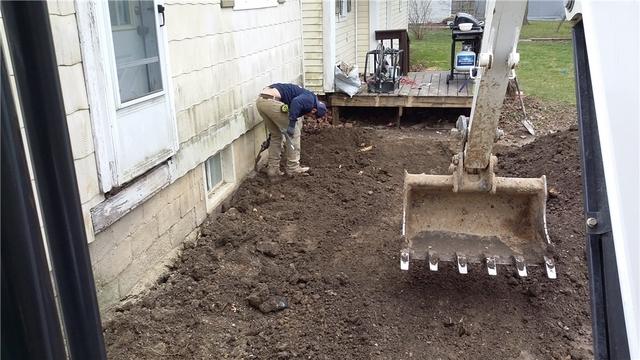 Soil Excavation Before Pier Installation