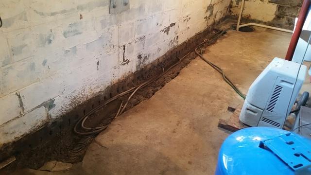 Removing Old Drain Tile