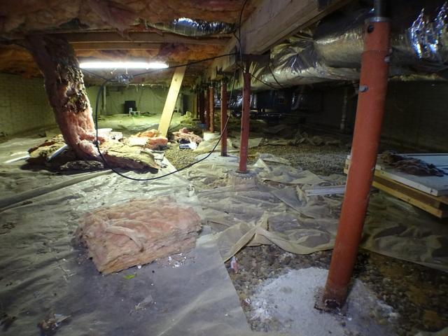 Cold, Wet Crawl Space