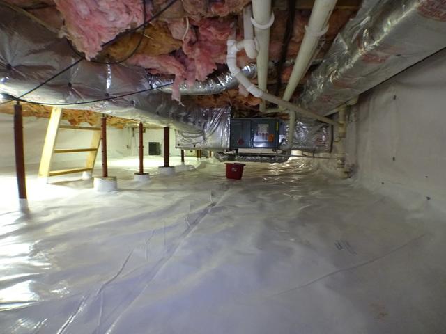 Insulated, Comfortable Crawl Space