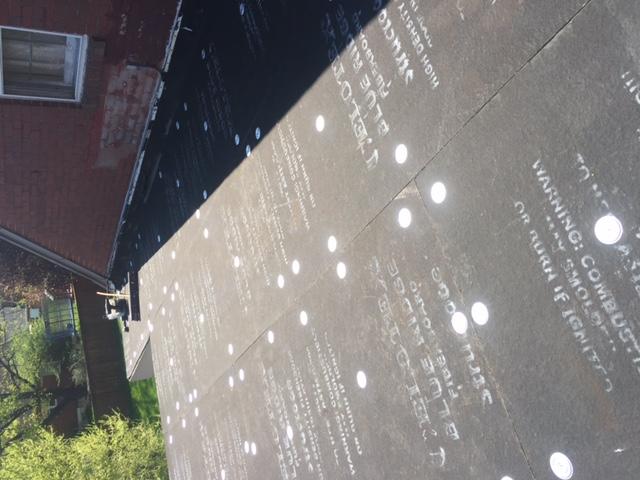 Fiberboard Installed