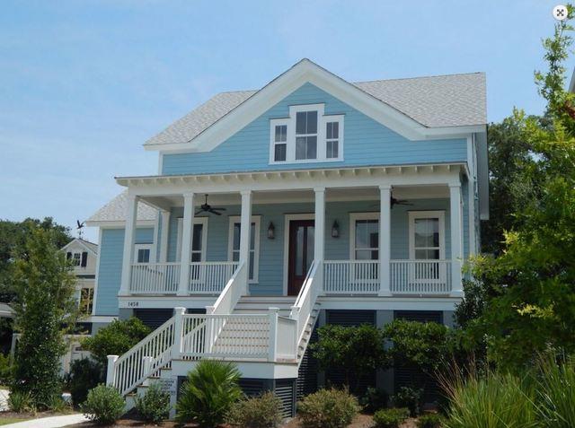 Blue Siding Installation
