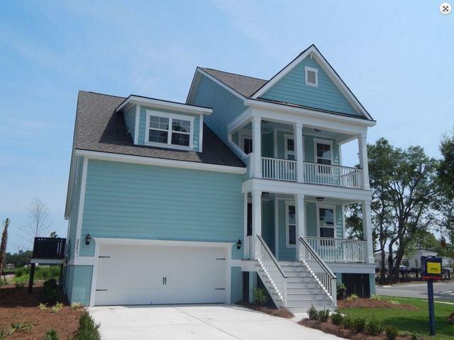 New Aqua Siding on this Charleston Home