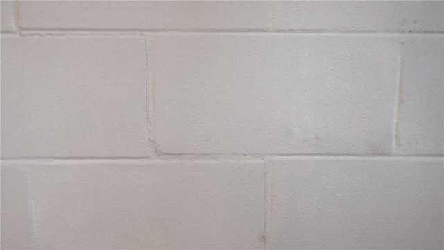 Stair Step Crack Indicative of Bowing Wall