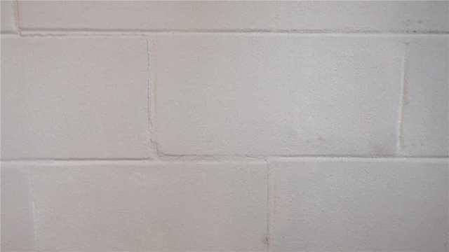 Stair Step Crack Indicative of Bowing Wall