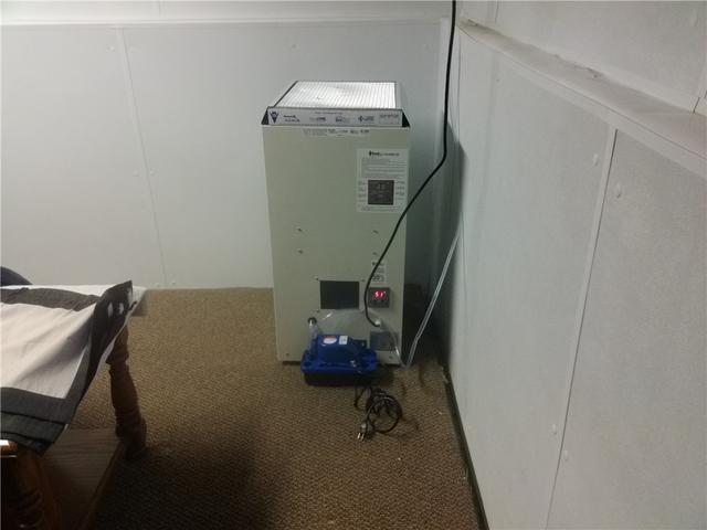 <p>The SaniDry dehumidifier keeps the humidity low and the basement healthier.</p>