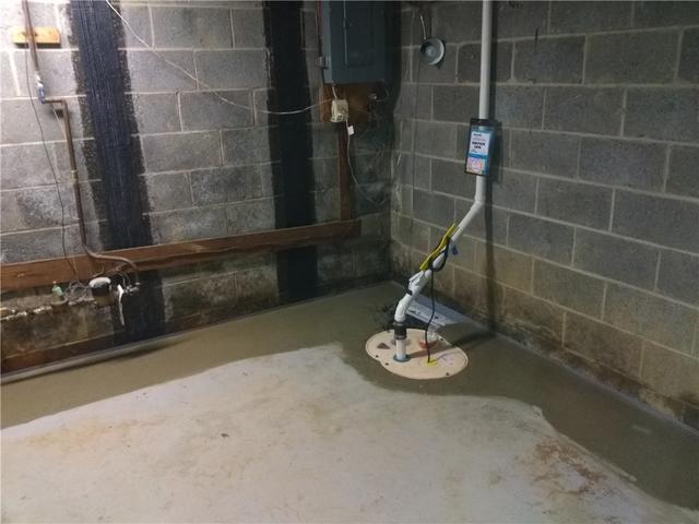 Finished Sump Pump Installation