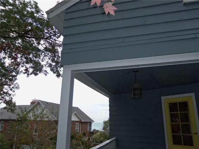 This is not what you want to see when you look at your home.  The beam supporting the roof over the porch slipped as the foundation settled, ending up in this off-kilter position. This puts the entire structure at risk of further shifting or even collapse.