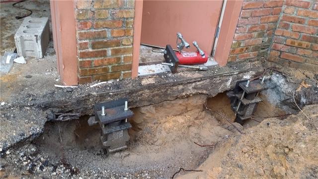 By installing piers beneath major support walls, we can make sure the weight of the house is safely distributed and will be supported by the piers rather than the shifting soil