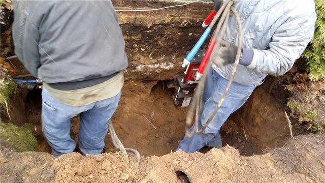 Installing Push Piers in Hastings, MI Home
