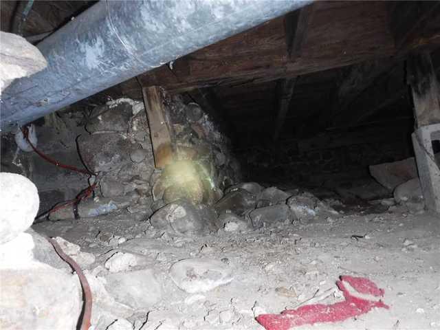 Crumbling Stone Walls in Crawl Space