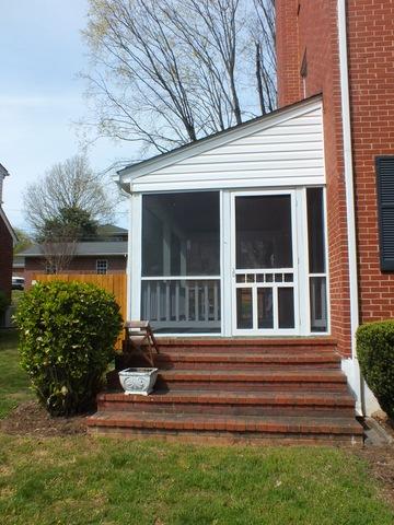 Completed Screened-In Side Porch