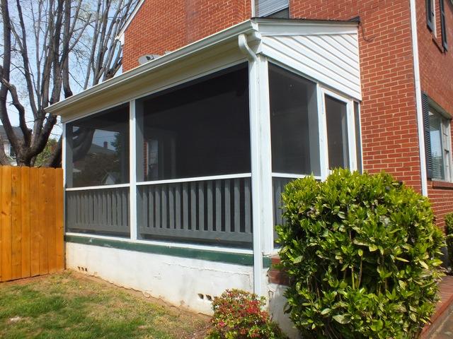 Completed Screened-In Side Porch