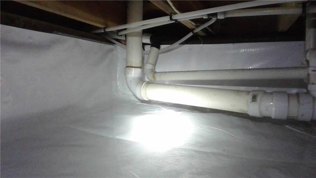 Clean, Dry Crawl Space After CleanSpace Installation