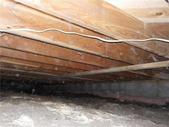 Water Damaged Support Beams in Midland Crawl Space